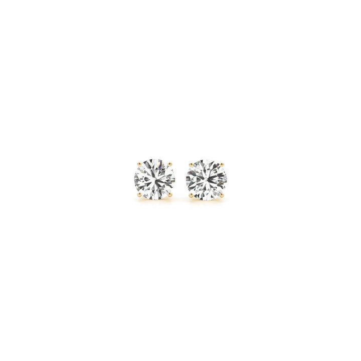 1/2 cttw Lab Grown Round Diamond Stud Earrings 14k Yellow Gold (G/VS2)