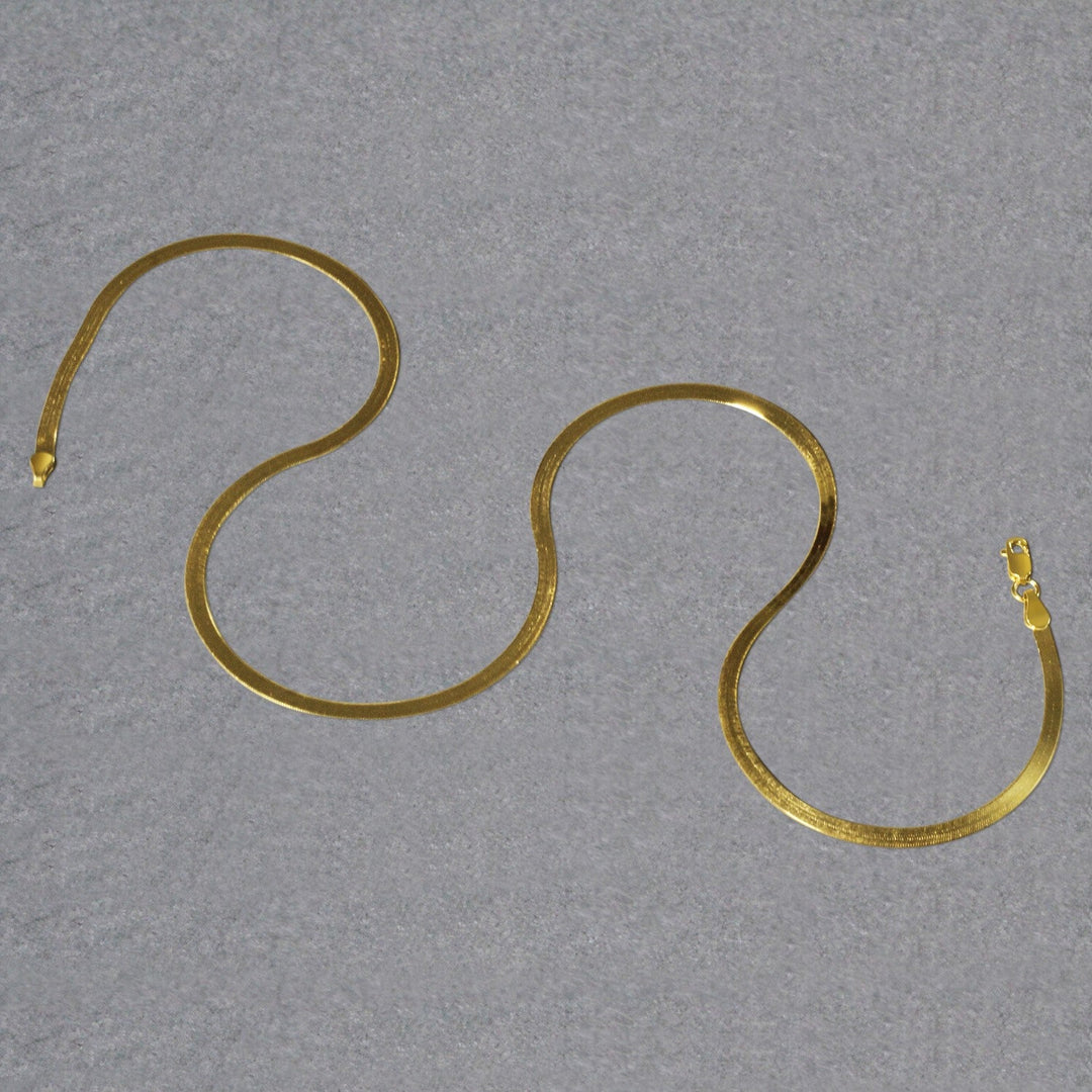 Imperial Herringbone Chain in 10k Yellow Gold (2.80 mm)