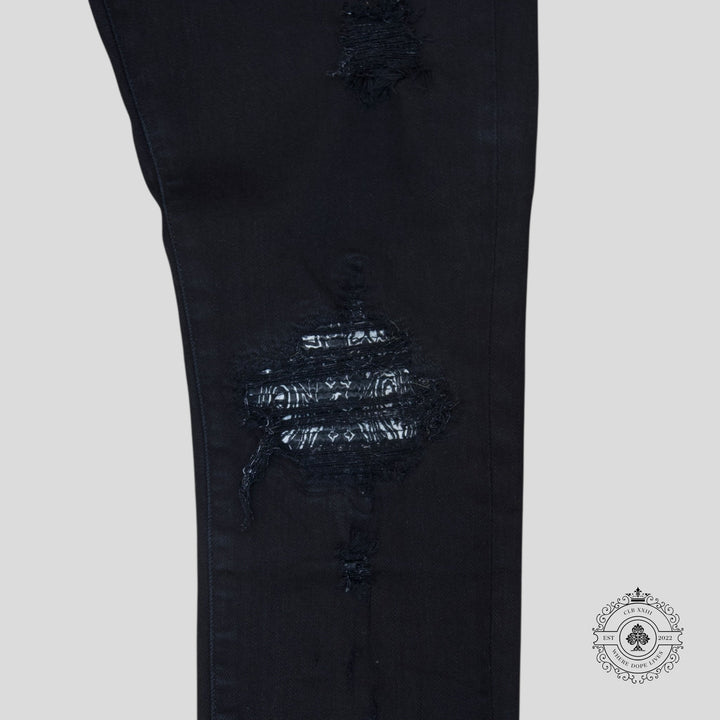 Amiri MX1 Bandana Patch Jean in Black
