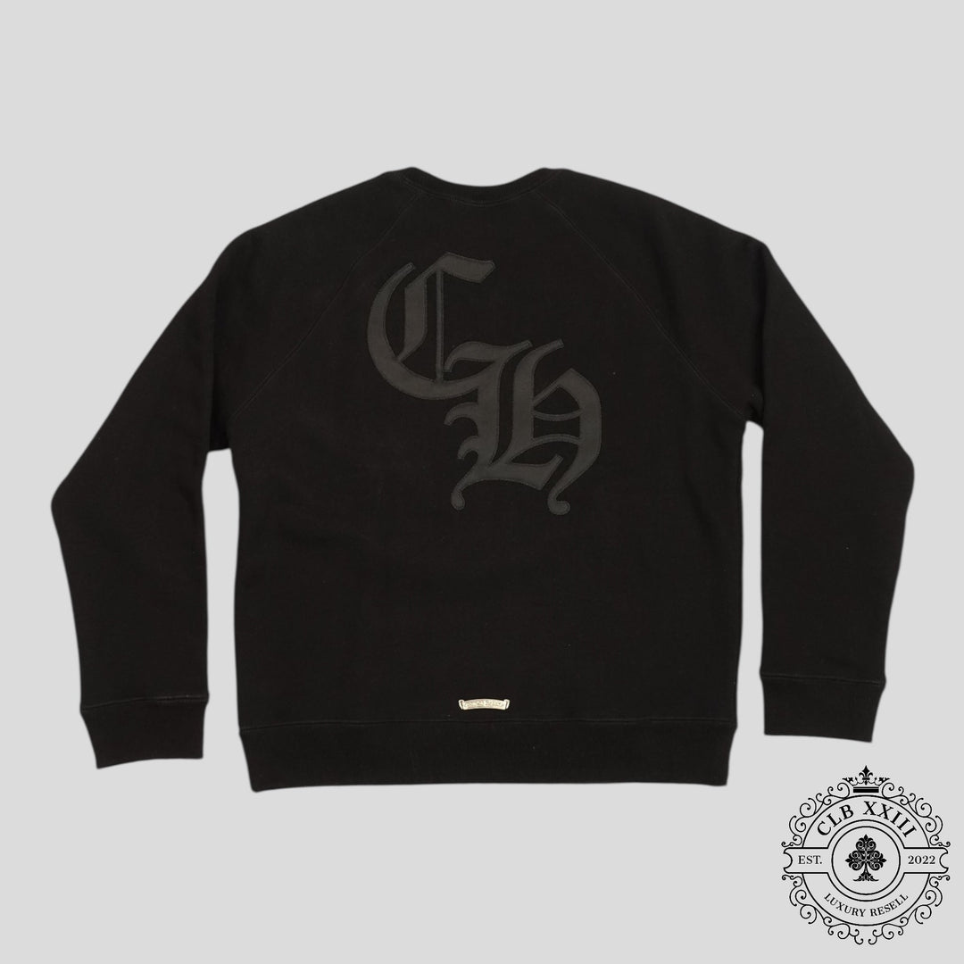 Chrome Hearts Cemetery Cross Seven-11 Crewneck in Black