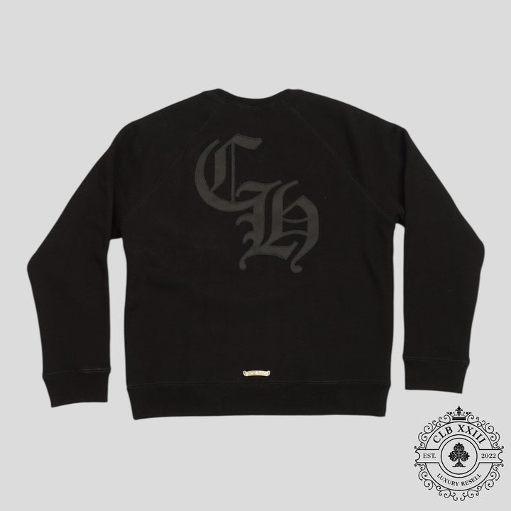 Chrome Hearts Cemetery Cross Seven-11 Crewneck in Black