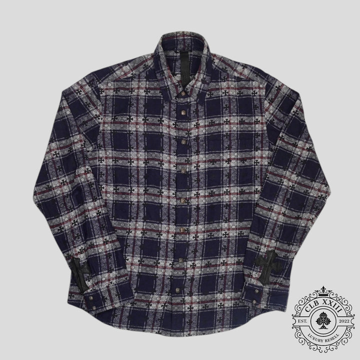 Chrome Hearts Loose Ends Flannel in Blue