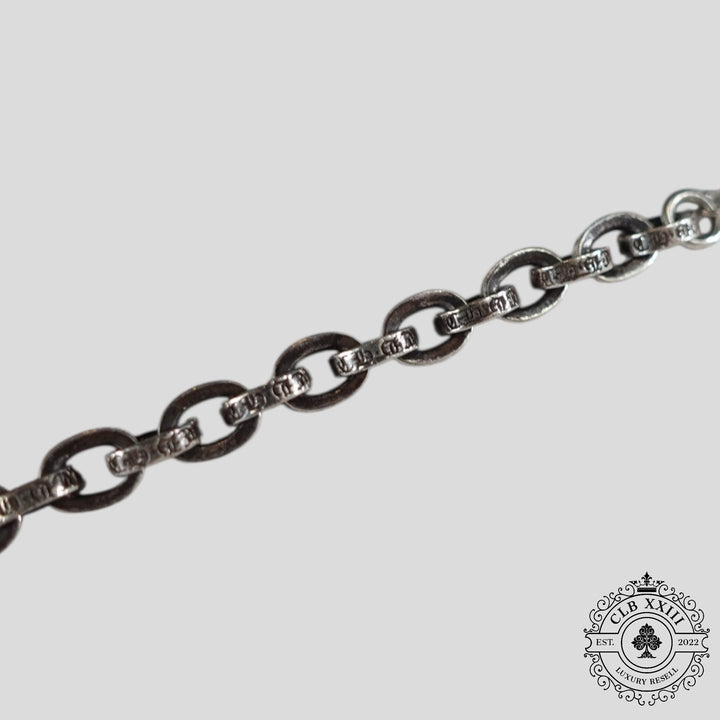 Chrome Hearts Paper Chain Bracelet in Silver