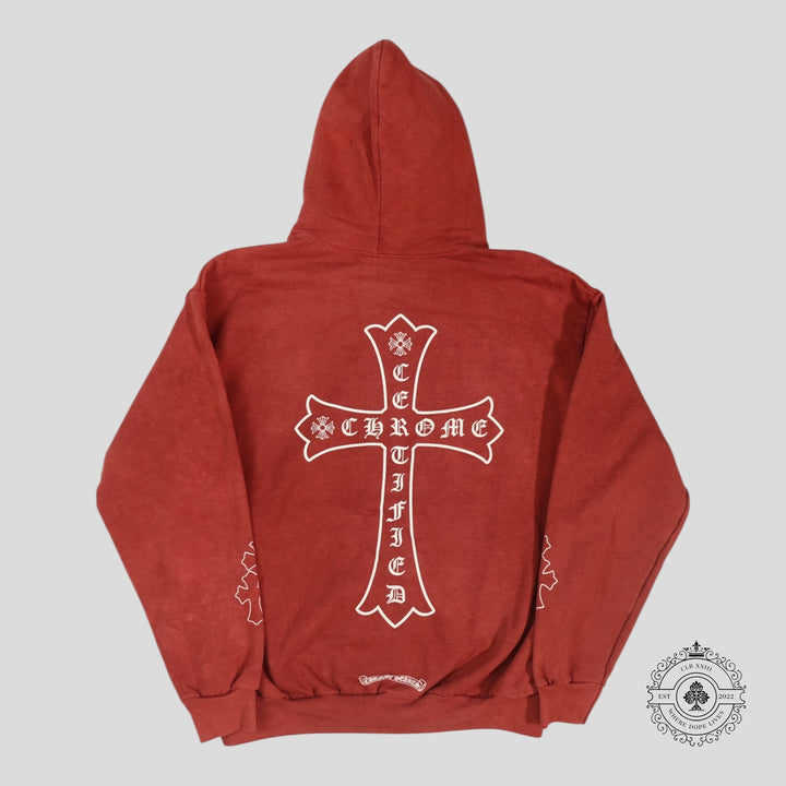 Chrome Hearts Certified Chrome Hoodie in Red