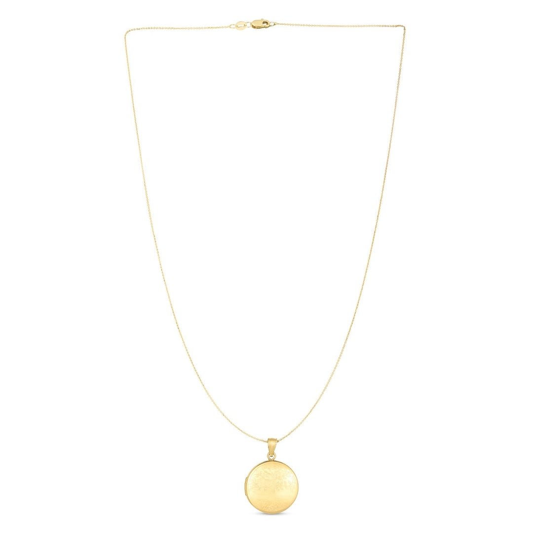 14k Yellow Gold Tree of Life Locket Necklace