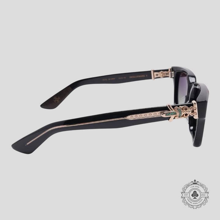 Chrome Hearts Emerald Vagillionaire II Sunglasses