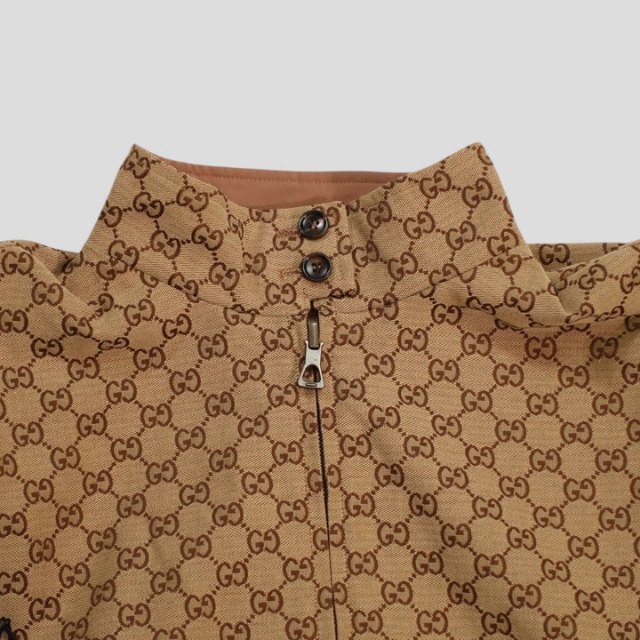 Gucci GG Supreme Canvas Reversible Jacket in Brown