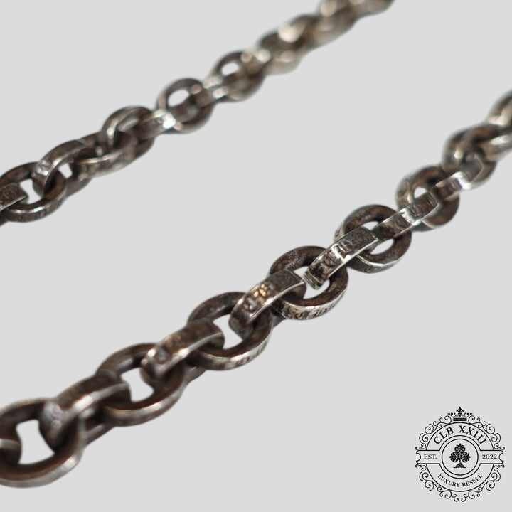 Chrome Hearts Paper Chain 20" Necklace in Silver