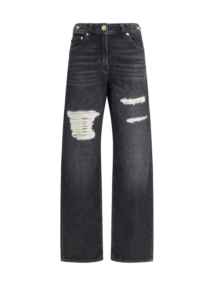 Versace Women Cut-Out Detail Jeans
