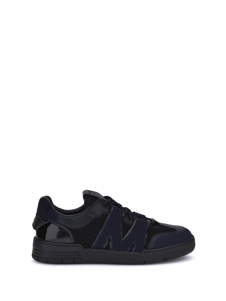 Moschino Women Leather And Mesh Sneakers