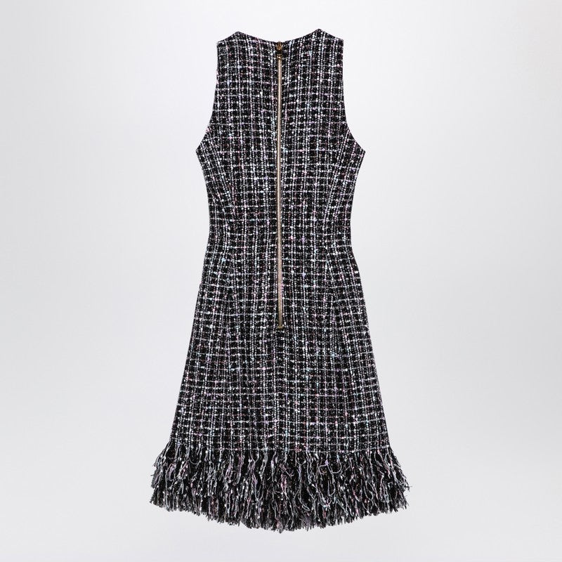 Balmain Tweed Mini Dress With Buttons Women