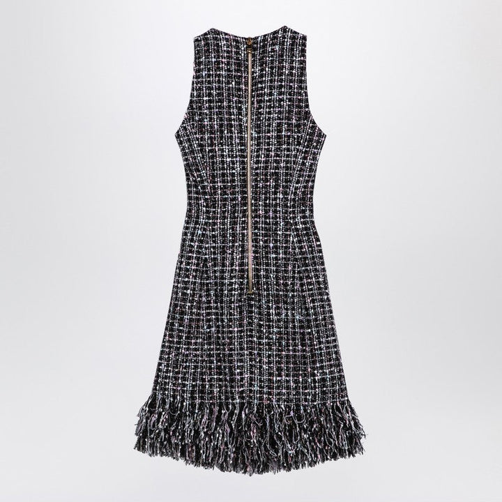 Balmain Tweed Mini Dress With Buttons Women