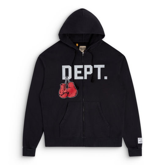 GALLERY DEPT. BOXING MERCH ZIP HOODIE Black