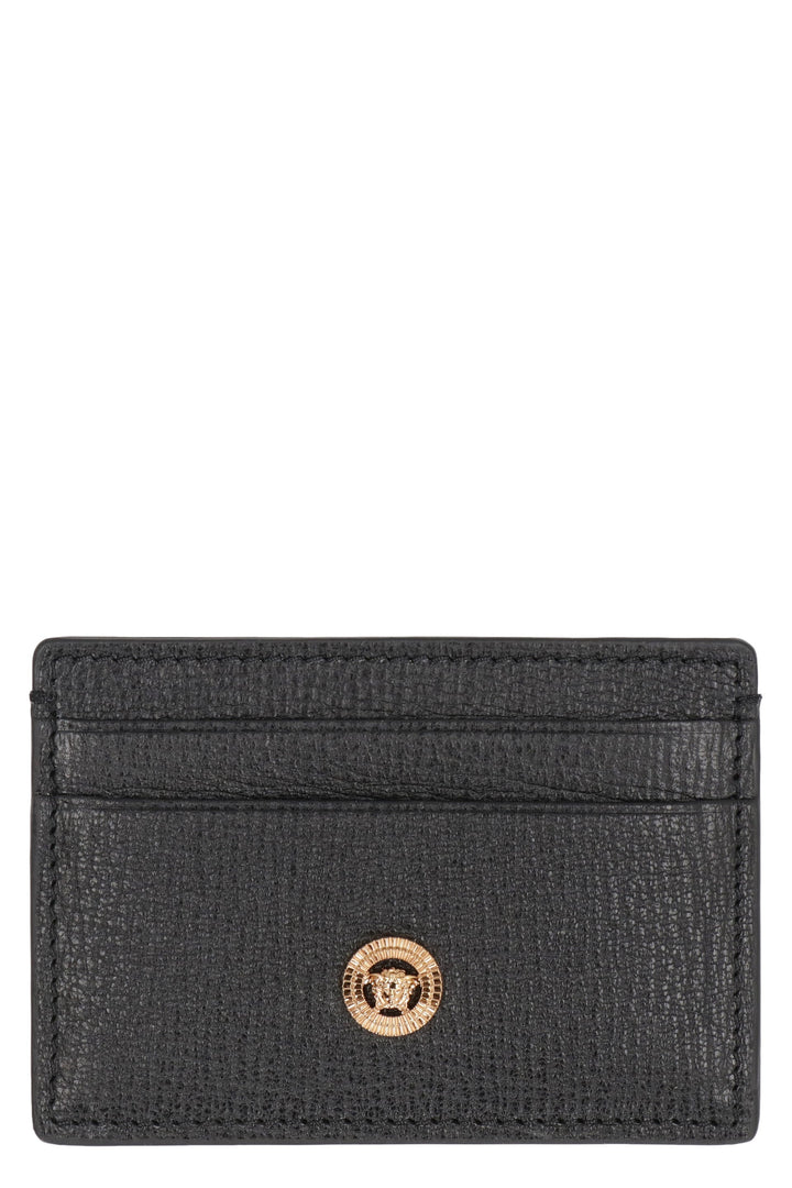 VERSACE Mini Leather Medusa Card Holder