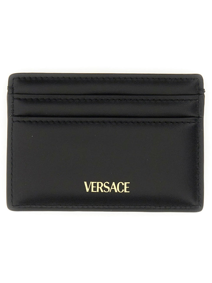 VERSACE Mini Leather Card Holder