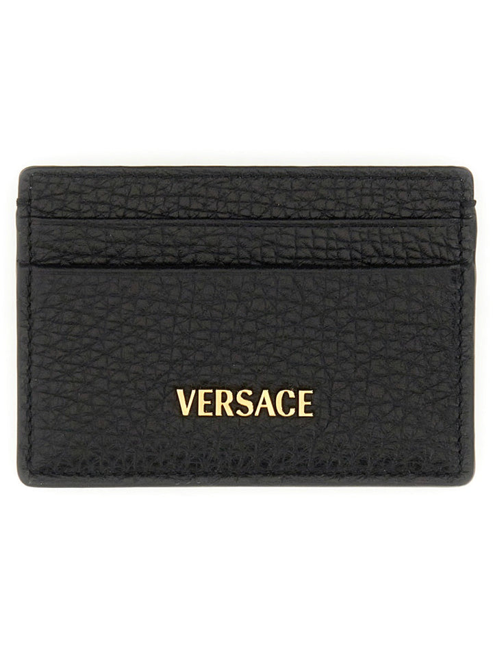 VERSACE Mini Leather Card Holder