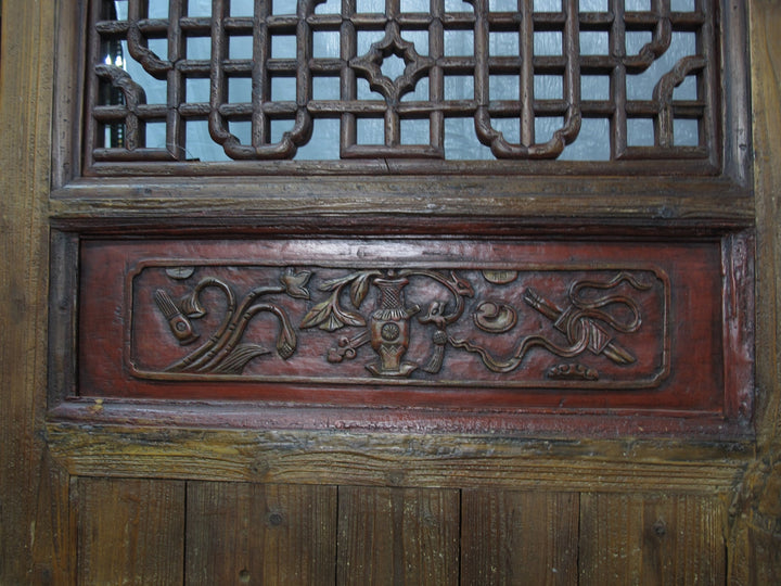 Monumental 11 Feet Tall  Antique Chinese Screen Panel Door – Set of 6