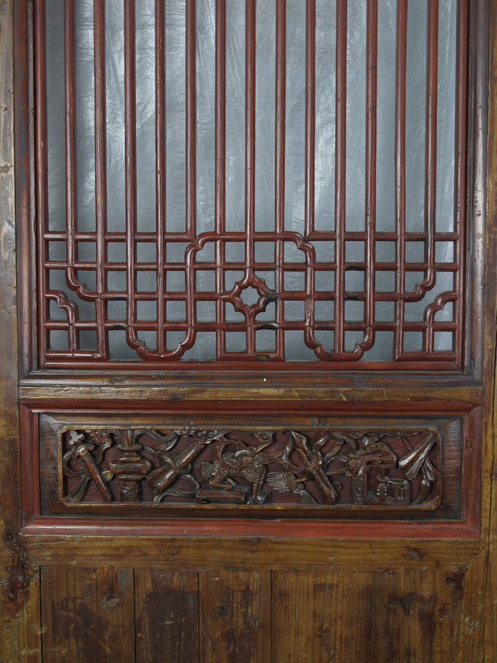 Monumental 11 Feet Tall  Antique Chinese Screen Panel Door – Set of 6