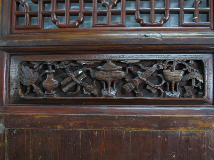 Monumental 11 Feet Tall  Antique Chinese Screen Panel Door – Set of 6