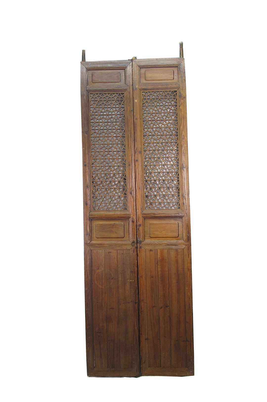 Pair of Hexagonal Screen Door Panel