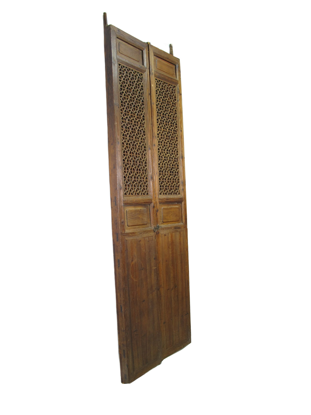 Pair of Hexagonal Screen Door Panel