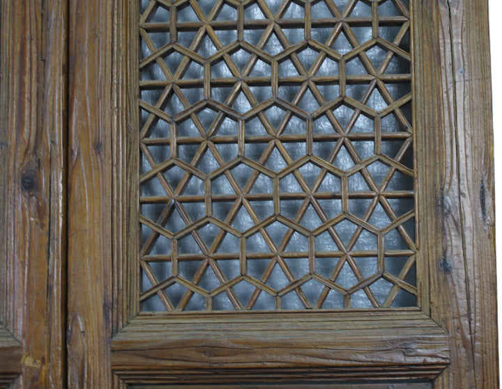 Pair of Hexagonal Screen Door Panel