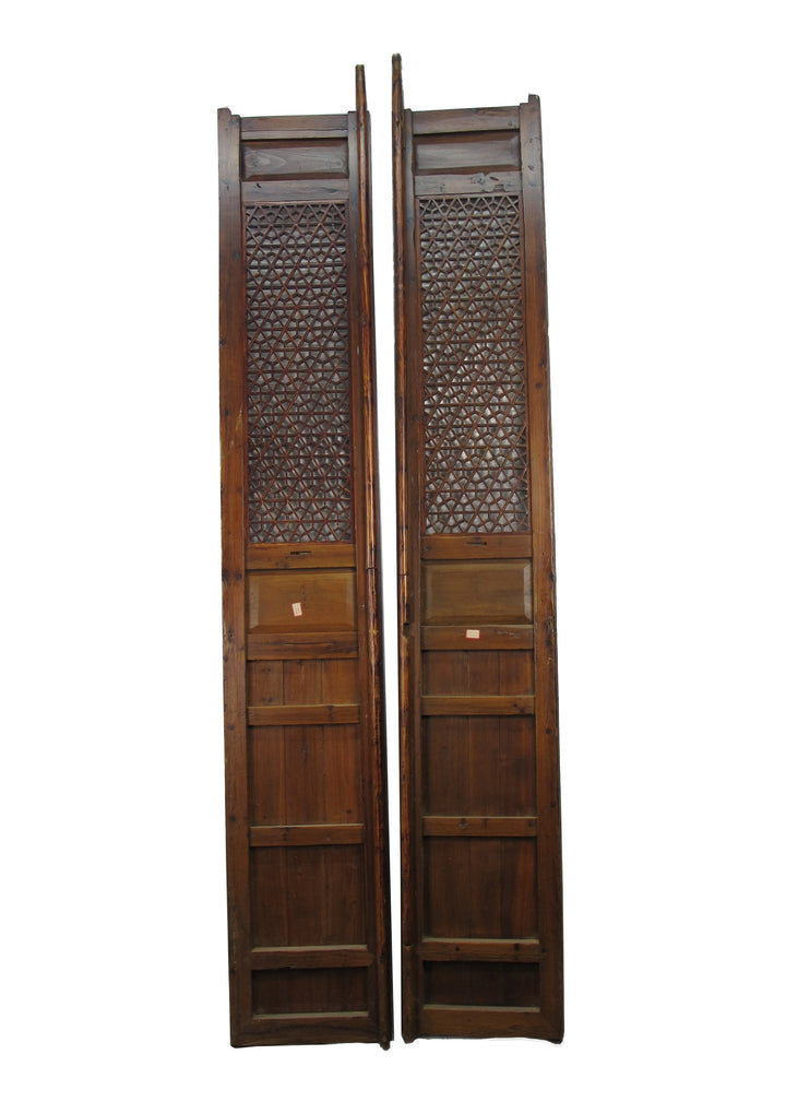 Pair of Hexagonal Screen Door Panel