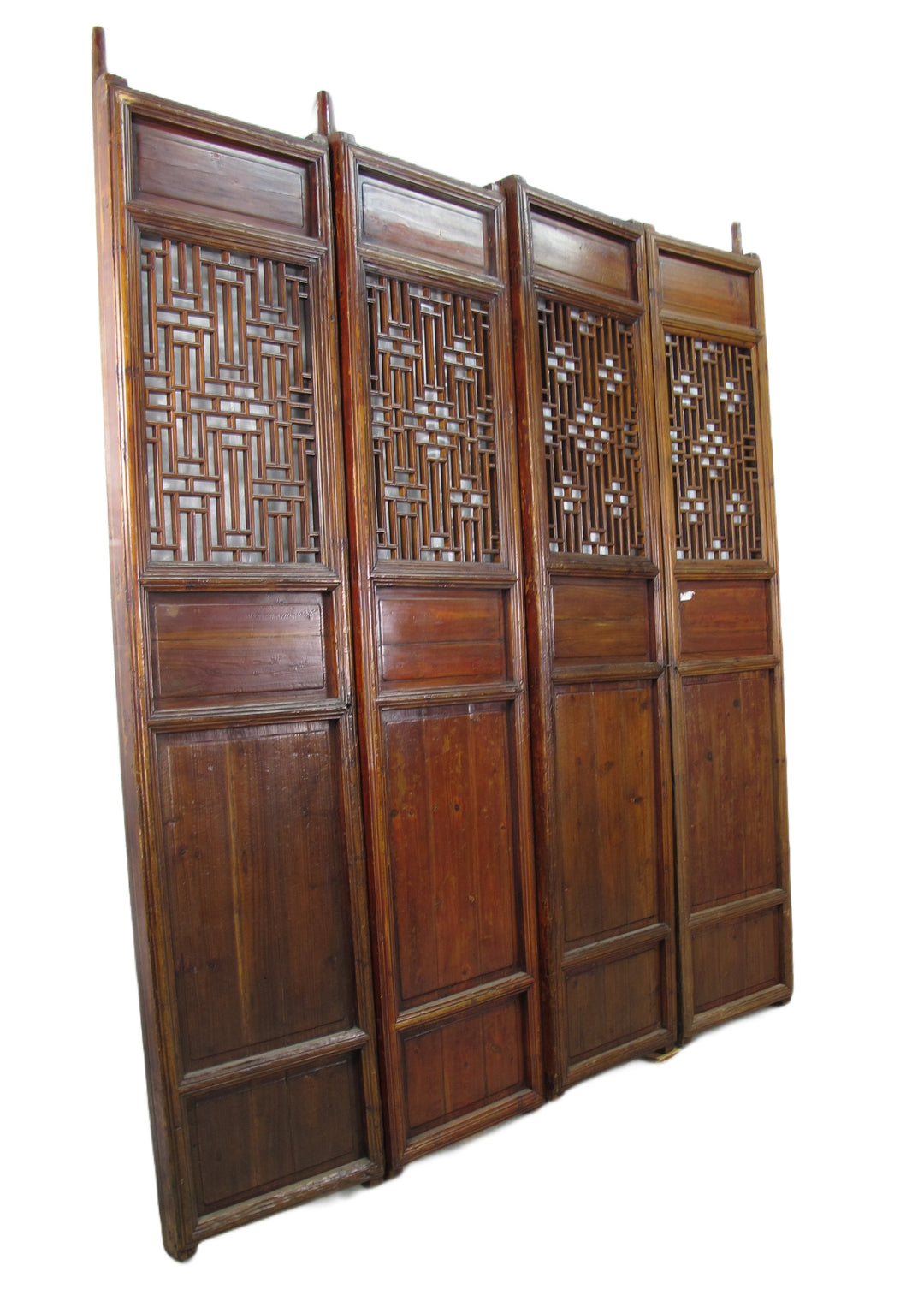 Double Happiness Lattice Screen Door Panel - Set of 4