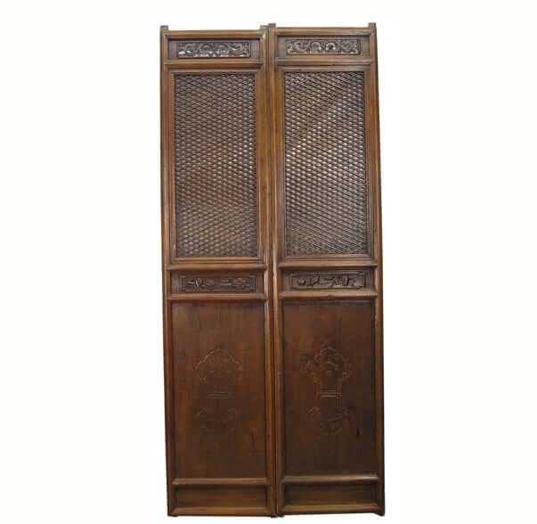 Pair of Beautiful Lattice Screen Door Panel