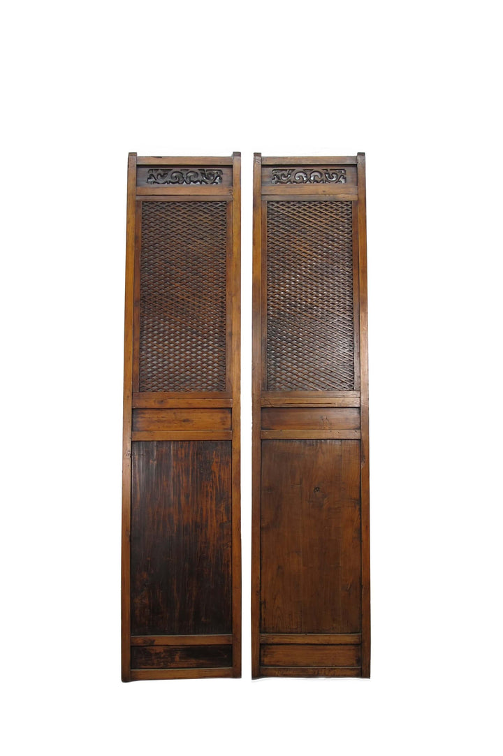 Pair of Beautiful Lattice Screen Door Panel