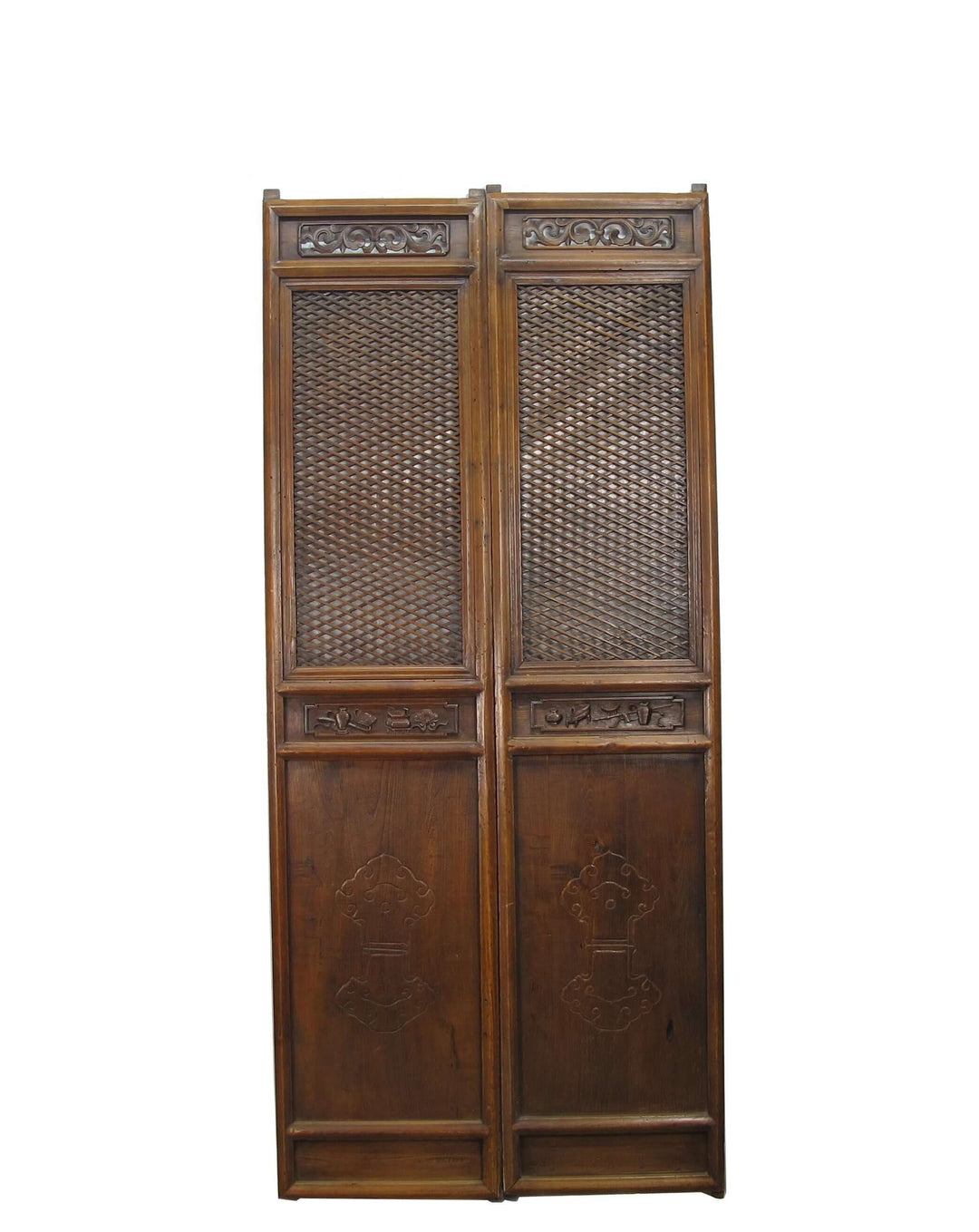 Pair of Beautiful Lattice Screen Door Panel