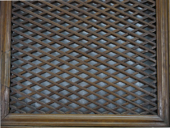 Pair of Beautiful Lattice Screen Door Panel