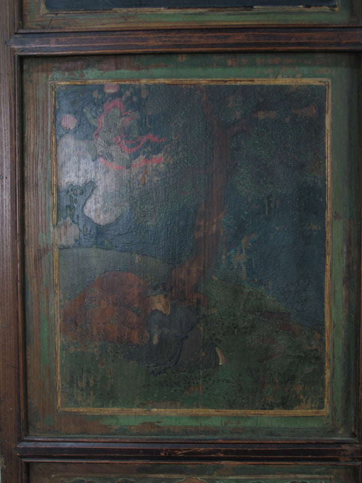 Mid 19th Century Hand Painted Room Divider - Set of 6