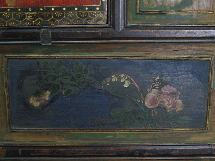 Mid 19th Century Hand Painted Room Divider - Set of 6