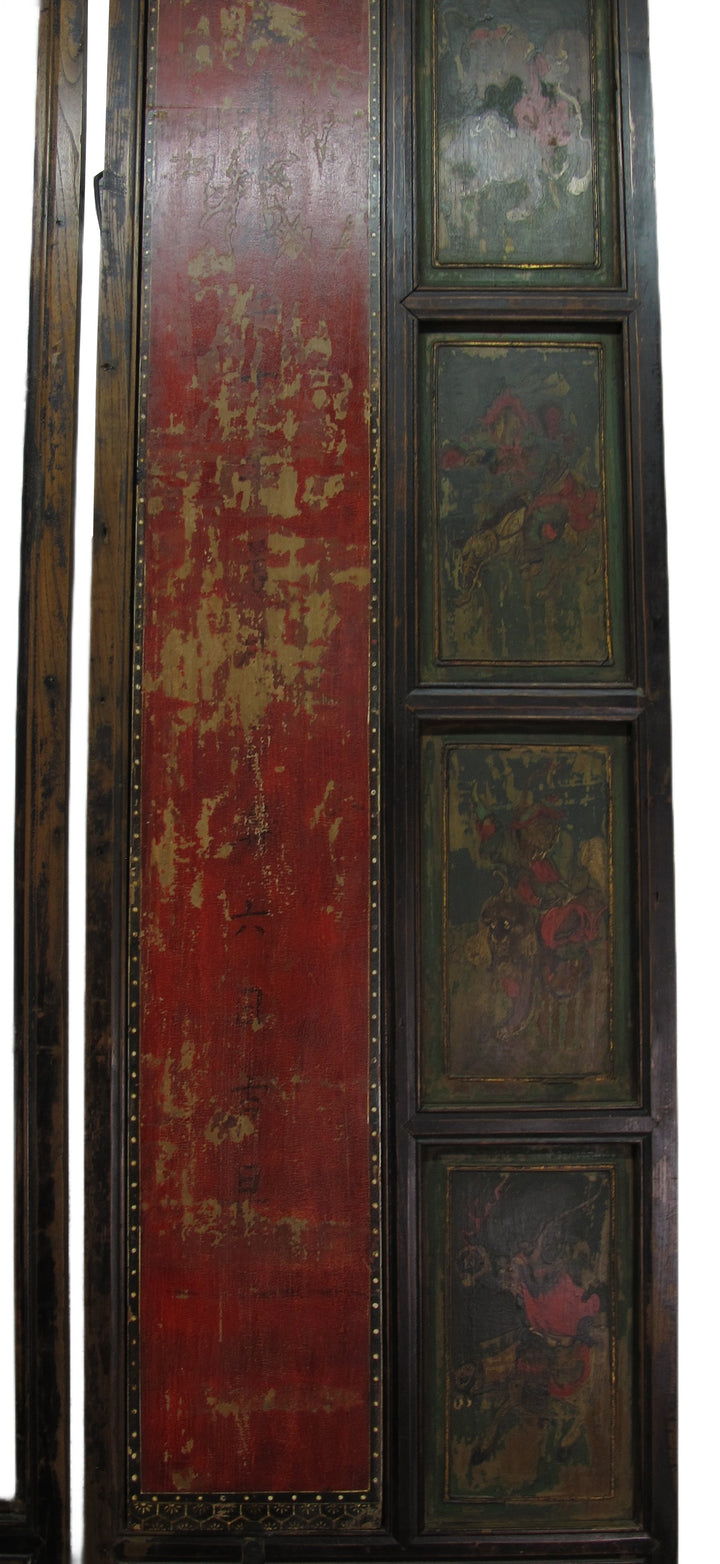 Mid 19th Century Hand Painted Room Divider - Set of 6