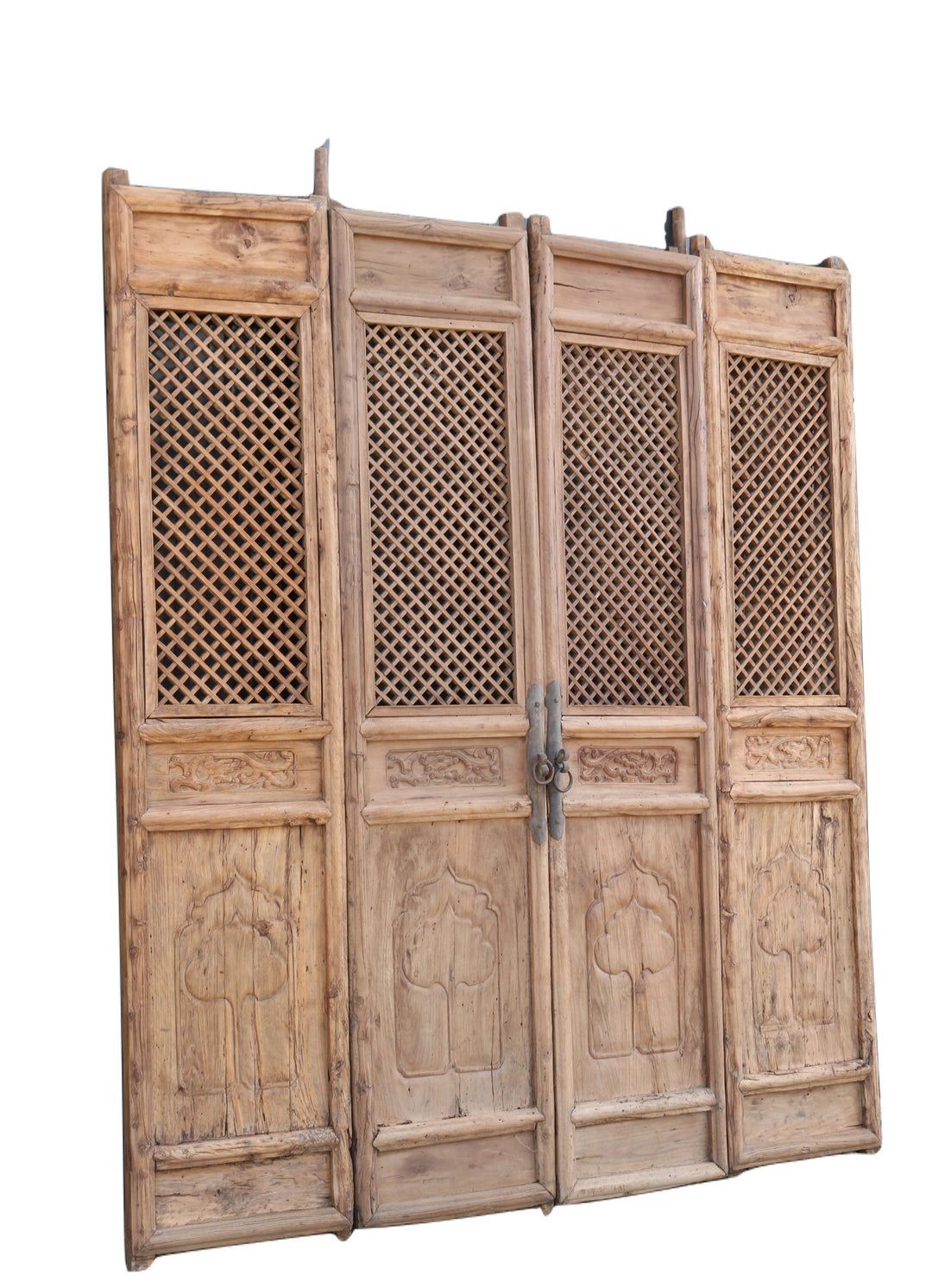 4 Early 19 Century Antique Chinese Screen Doors