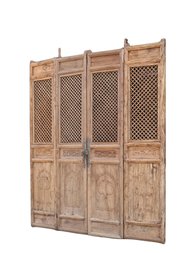 4 Early 19 Century Antique Chinese Screen Doors