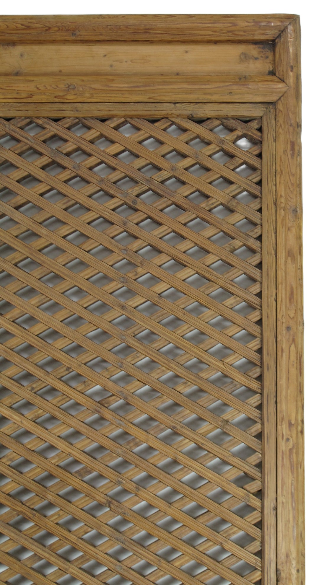 Early 20 Century Antique Chinese Screen Door - A Set of Lattice Screen Panels
