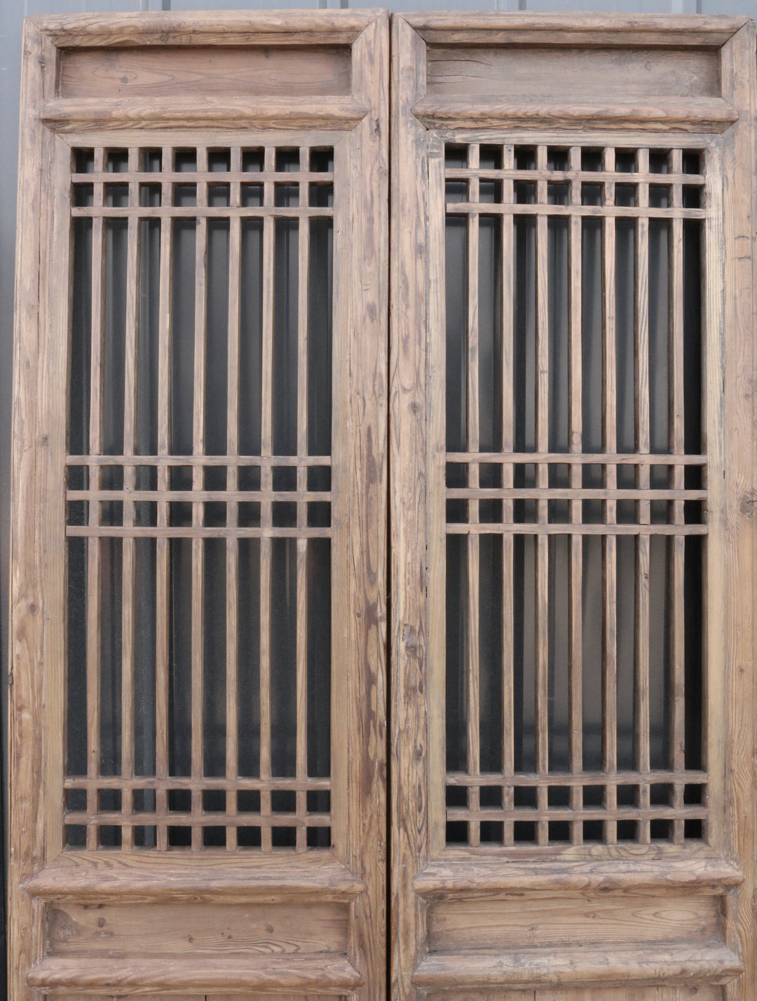 Late 19 Century Antique Chinese Lattice Screen Door - A Set of 4 Screen Panel