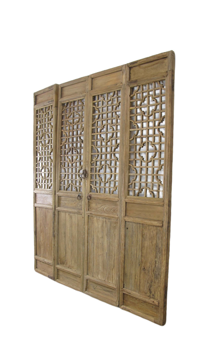 Set of 4 Antique Farmer Screen Door Panels