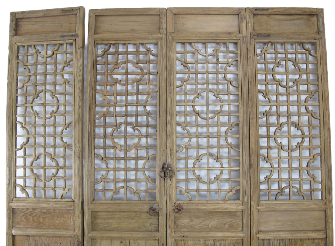 Set of 4 Antique Farmer Screen Door Panels