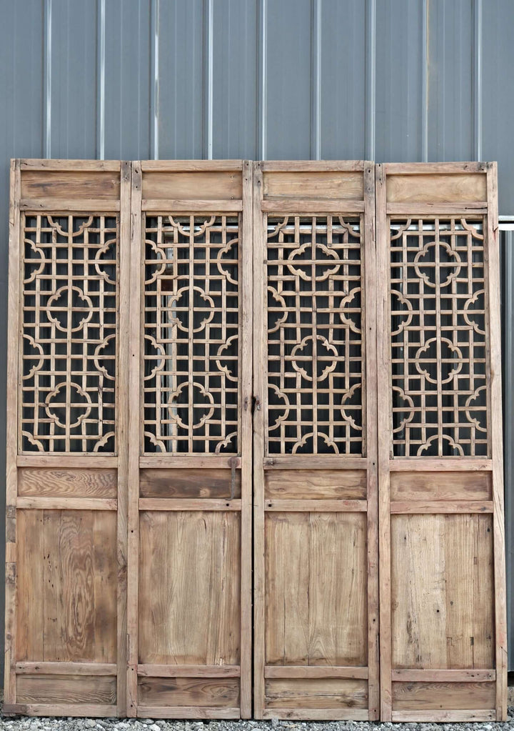 Set of 4 Antique Farmer Screen Door Panels