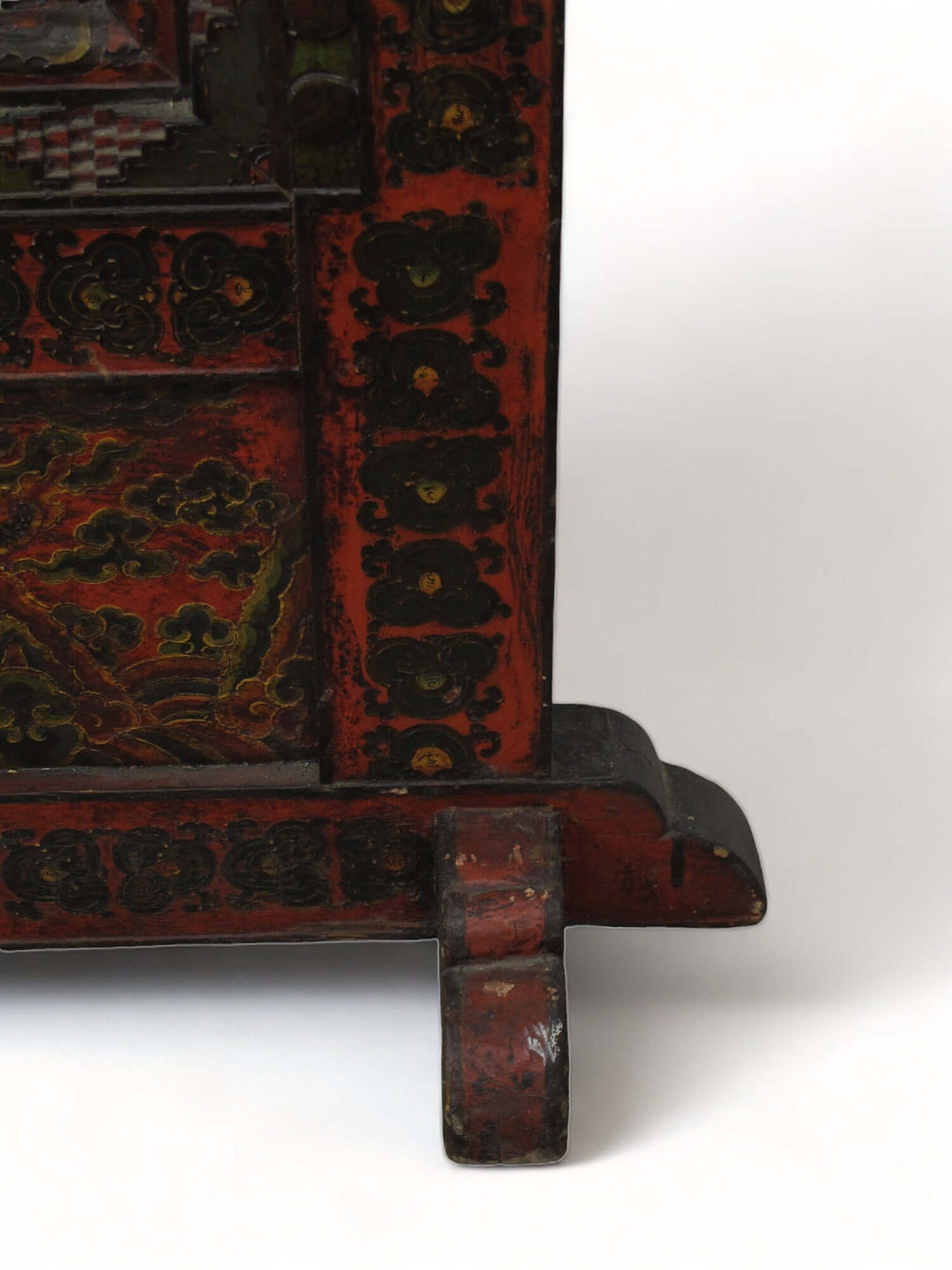 Embossed Flying Dragons Tibetan Wall Art or Room Divider or Head Board