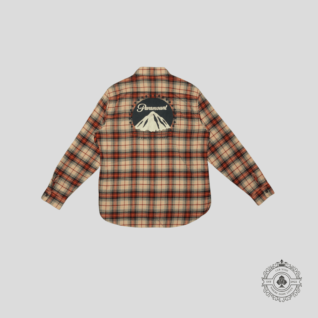 Gucci Paramount Flannel Button Up Long Sleeve Shirt