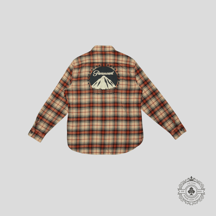 Gucci Paramount Flannel Button Up Long Sleeve Shirt