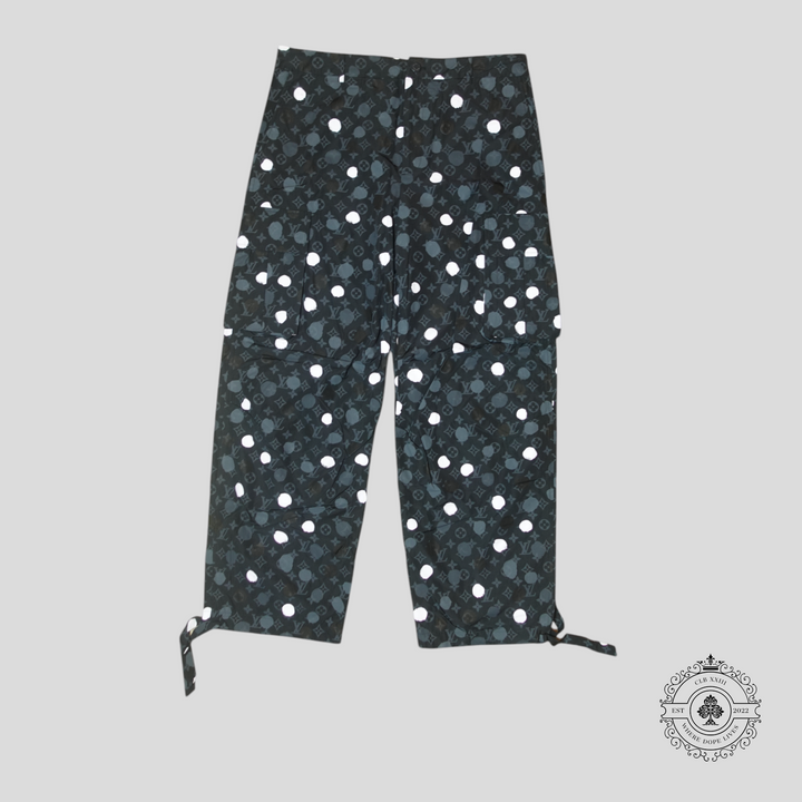 Louis Vuitton x Yayoi Kusama Monogram Painted Dots Cargo Pants in Black
