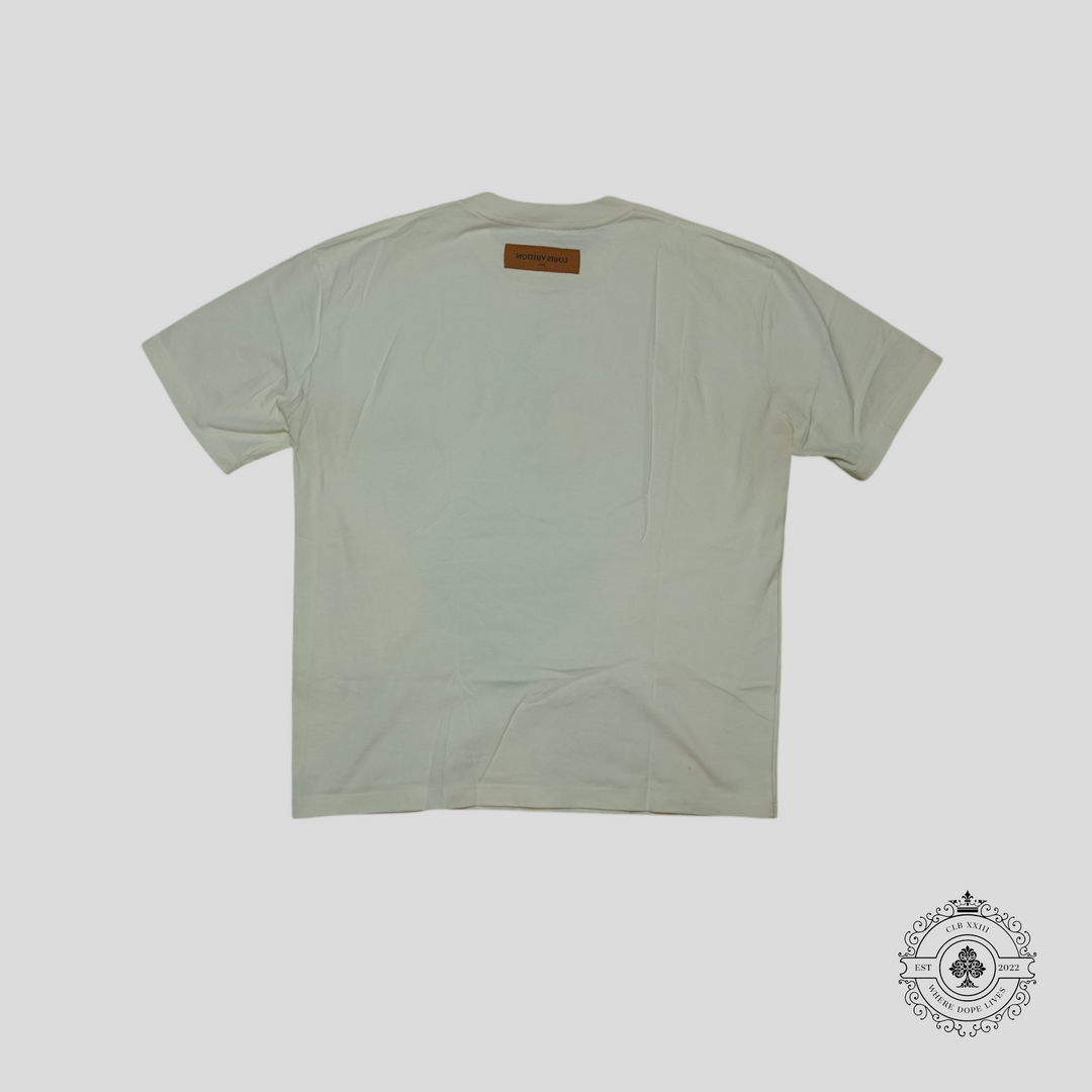 Louis Vuitton Embroidered Floral Portrait T-Shirt in White