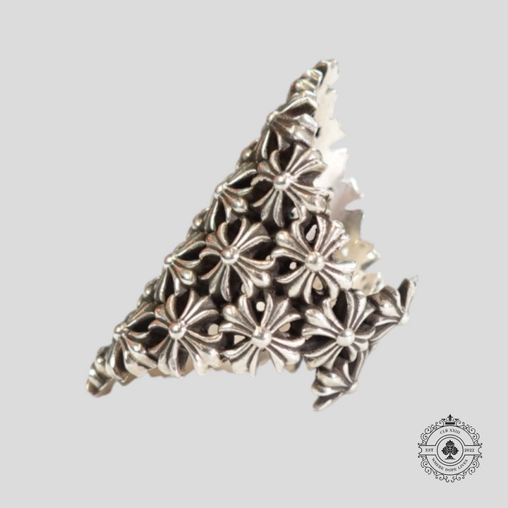 Chrome Hearts Chain Maille Ring in Silver