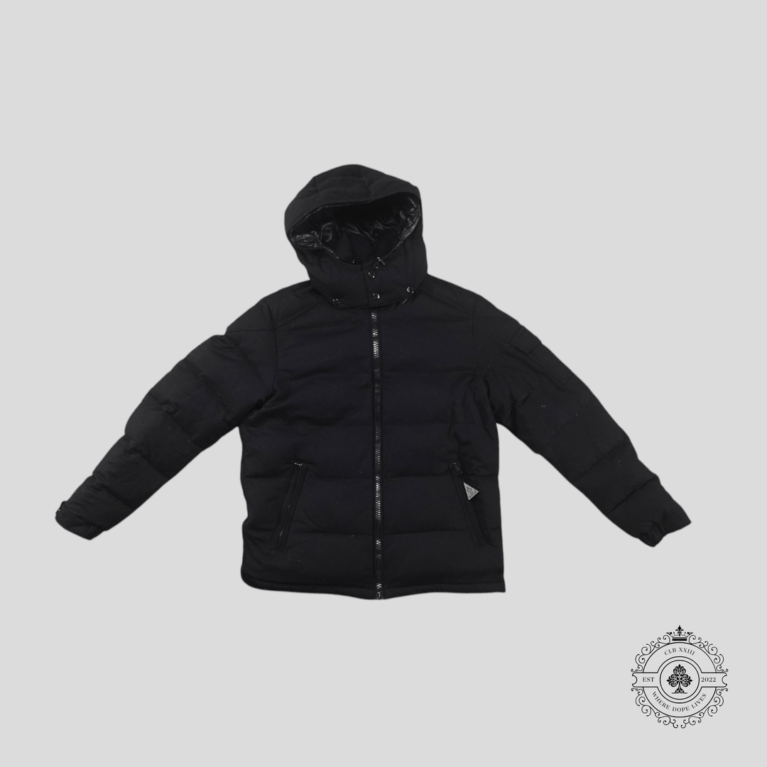 Moncler Montgenerve Wool Down Jacket in Navy Blue