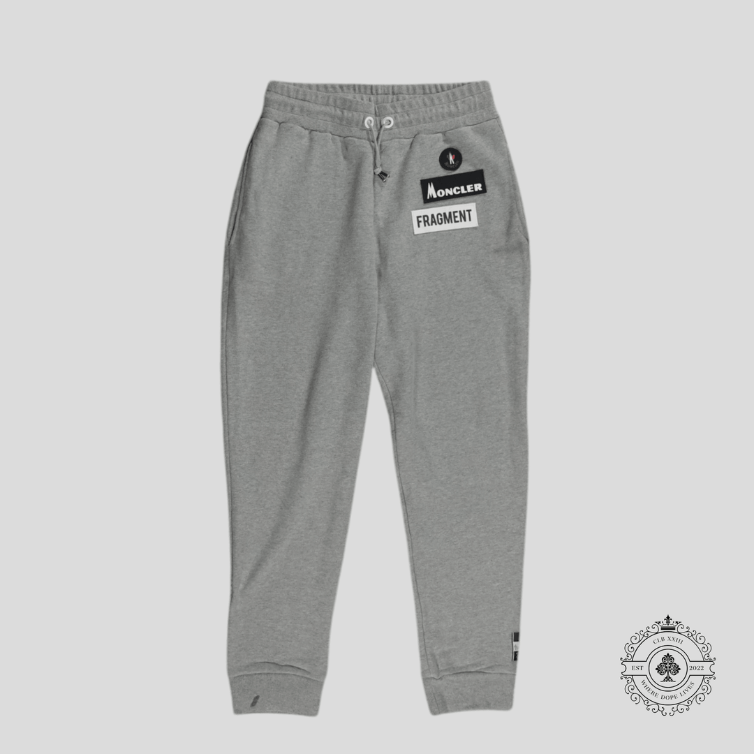 Moncler Logo Patch Sweatpants in Grey